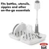 imageOXO Tot Travel Size Drying Rack with Bottle Brush GrayGray