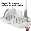 imageOXO Tot Travel Size Drying Rack with Bottle Brush GrayGray