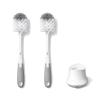 imageOXO Tot Bottle Brush with Nipple Cleaner and Stand  Gray 2Pack