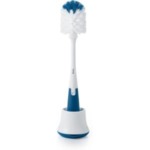 imageOXO Tot Bottle Brush with Nipple Cleaner and Stand  Teal 1 Count Pack of 1Navy
