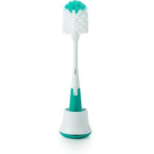 imageOXO Tot Bottle Brush with Nipple Cleaner and Stand  Teal 1 Count Pack of 1Teal