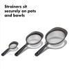 imageOXO Good Grips 3Piece Strainer Set Black