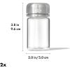 imageOXO Good Grips Glass Adjustable Salt ampamp Pepper Shaker Set 35 oz Each Clear