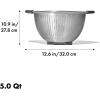 imageOXO Good Grips Stainless Steel 5 qt 47 L Colander