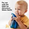imageOXO Tot Adventure Water Bottle Teal PlasticReplacement Straws