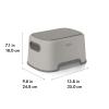 imageOXO Tot Step Stool Gray 7 Inch Pack of 1Drizzle