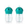 imageOXO Tot Transitions Straw Cup 9 oz  Opal and Blossom  2 PackTeal