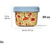 imageOXO Good Grips Twist ampamp Stack Container  12 oz  2 Pack20 oz
