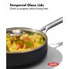 imageOXO Professional 17QT and 23QT Saucepan Pot Set with Lids Hard Anodized Ceramic Nonstick Cookware PFASFree Induction Suitable Stainless Steel Diamond Reinforced Coating Dishwasher Oven Safe Black3QT Saute Pan with Lid