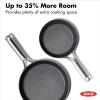 imageOXO Professional 8quot and 10quot Frying Pan Skillet Set Hard Anodized Ceramic Nonstick Cookware PFASFree Stainless Steel Induction Suitable Diamond Reinforced Coating Dishwasher and Oven Safe Black