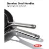 imageOXO Professional 8quot and 10quot Frying Pan Skillet Set Hard Anodized Ceramic Nonstick Cookware PFASFree Stainless Steel Induction Suitable Diamond Reinforced Coating Dishwasher and Oven Safe Black