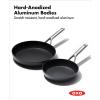 imageOXO Professional 8quot and 10quot Frying Pan Skillet Set Hard Anodized Ceramic Nonstick Cookware PFASFree Stainless Steel Induction Suitable Diamond Reinforced Coating Dishwasher and Oven Safe Black