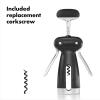 imageOXO Steel Double Lever Waiters CorkscrewSilverBlack1 CTWinged Corkscrew with Foil Cutter