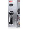 imageOXO Steel Double Lever Waiters CorkscrewSilverBlack1 CTWinged Corkscrew with Foil Cutter