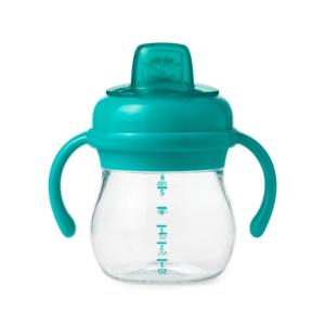 imageOXO Tot Transitions Soft Spout Sippy Cup with Removable Handles  6 oz  DuskTeal