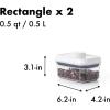 imageOXO Good Grips 10Piece Airtight Food Storage POP Container Value Set Standard PackagingWhite10 Piece