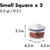 imageOXO Good Grips 10Piece Airtight Food Storage POP Container Value Set Standard PackagingWhite10 Piece