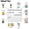 imageOXO Good Grips 10Piece Airtight Food Storage POP Container Value Set Standard PackagingWhite10 Piece
