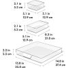 imageOXO Good Grips 3Piece Fridge Storage Organization Set 13 Inch