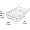 imageOXO Good Grips Fridge Undershelf Drawer 10 in  for Deli Meat Cheese Produce and MoreClear
