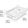 imageOXO Good Grips Fridge Undershelf Drawer 14 in  for Deli Meat Cheese Produce and More