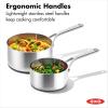 imageOXO Mira TriPly Stainless Steel 325QT Saute Pan Jumbo Cooker with Lid Induction Multi Clad Dishwasher and Metal Utensil Safe15QT and 3QT Saucepan Set with Lids