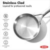 imageOXO Mira TriPly Stainless Steel 325QT Saute Pan Jumbo Cooker with Lid Induction Multi Clad Dishwasher and Metal Utensil Safe15QT and 3QT Saucepan Set with Lids