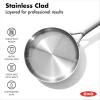 imageOXO Mira TriPly Stainless Steel 325QT Saute Pan Jumbo Cooker with Lid Induction Multi Clad Dishwasher and Metal Utensil Safe325QT Saute Pan with Lid