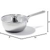 imageOXO Mira TriPly Stainless Steel 325QT Saute Pan Jumbo Cooker with Lid Induction Multi Clad Dishwasher and Metal Utensil Safe357QT Chefs Pan with Lid