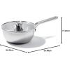 imageOXO Mira TriPly Stainless Steel 325QT Saute Pan Jumbo Cooker with Lid Induction Multi Clad Dishwasher and Metal Utensil Safe357QT Chefs Pan with Lid