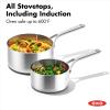 imageOXO Mira TriPly Stainless Steel PFASFree Nonstick 8quot and 10quot Frying Pan Skillet Set Induction Multi Clad Dishwasher and Metal Utensil Safe10 Piece Cookware Pots and Pans Set