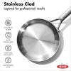 imageOXO Mira TriPly Stainless Steel PFASFree Nonstick 8quot and 10quot Frying Pan Skillet Set Induction Multi Clad Dishwasher and Metal Utensil Safe8 and 10 Frying Pan Skillet Set