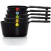 imageOXO Good Grips 6 Piece Plastic Measuring Cups Black