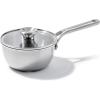 imageOXO Mira TriPly Stainless Steel 325QT Saute Pan Jumbo Cooker with Lid Induction Multi Clad Dishwasher and Metal Utensil Safe15QT Chefs Pan with Lid