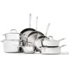 imageOXO Mira TriPly Stainless Steel PFASFree Nonstick 8quot and 10quot Frying Pan Skillet Set Induction Multi Clad Dishwasher and Metal Utensil Safe13 Piece Cookware Pots and Pans Set