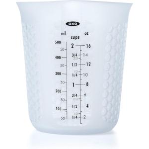 imageOXO Good Grips 3 Piece Squeeze ampamp Pour Silicone Measuring Cup Set Blue2 Cup