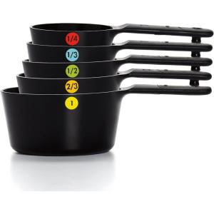 imageOXO Good Grips 6 Piece Plastic Measuring Cups Black