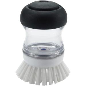 imageOXO Good Grips Soap Dispensing Palm Brush BlackClearWhiteBrush