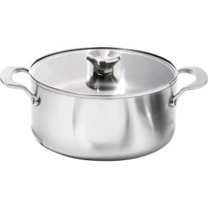 imageOXO Mira TriPly Stainless Steel 325QT Saute Pan Jumbo Cooker with Lid Induction Multi Clad Dishwasher and Metal Utensil Safe5QT Stock Pot with Lid