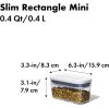 imageOXO Good Grips POP Container  Slim Rectangle Mini 04 Qt04 Qt  Rectangle  Baking Soda