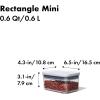 imageOXO Good Grips POP Container  Slim Rectangle Mini 04 Qt06 Qt  Rectangle  Tea