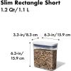 imageOXO Good Grips POP Container  Slim Rectangle Mini 04 Qt12 Qt  Rectangle  Pasta