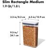 imageOXO Good Grips POP Container  Slim Rectangle Mini 04 Qt19 Qt  Rectangle  Granola