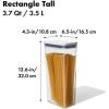 imageOXO Good Grips POP Container  Slim Rectangle Mini 04 Qt37 Qt  Rectangle  Pasta