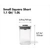imageOXO Steel POP Container Big Short Sqaure  28 Qt for Cereal Grains and More Grey11 QT1 L