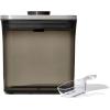 imageOXO Steel POP Container Big Short Sqaure  28 Qt for Cereal Grains and More Grey17 QT Coffee Container