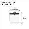 imageOXO Steel POP Container Big Short Sqaure  28 Qt for Cereal Grains and More Grey17 QT16 L