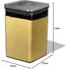 imageOXO Steel POP Container Big Short Sqaure  28 Qt for Cereal Grains and More Grey44 QT42 L