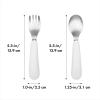 imageOXO Tot Fork and Spoon Set  BlossomPink