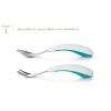 imageOXO Tot Fork and Spoon Set  BlossomTot Navy